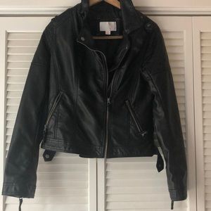Faux leather jacket